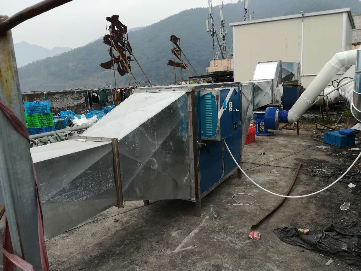 溫州市鹿城三豪皮鞋廠VOCs廢氣治理工程——等離子有機廢氣凈化器(圖2)